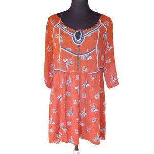 Free People Floral Mini Dress (0434)